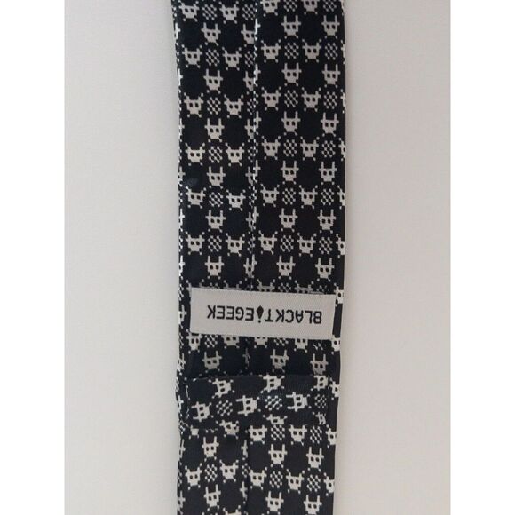 Black Tie Geek Space Invaders Tie Skinny - Picture 4 of 6